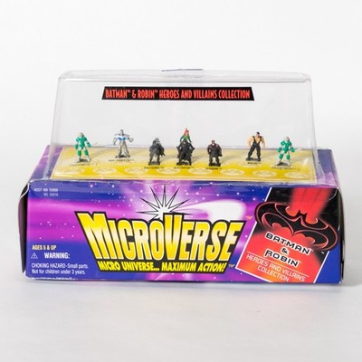 Neu in OVP 1997 Kenner Microverse Batman and Robin Heroes Villains Sammlung