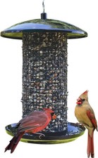 Nature's Way Midnight Metal Mesh Mixed Seed and Peanut Bird Feeder for Black