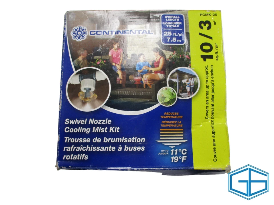 HOSE WATER MISTING COOLING SYSTEM MIST SPRINKLER NOZZLE IRRIGATION KIT 7.5M/25FT