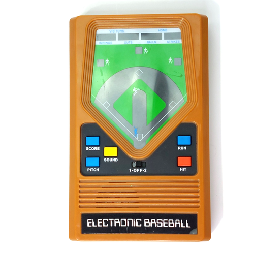 Handheld Baseball Mattel Classic Baseball Handheld Electronic Game Retro 2001 Tested ...