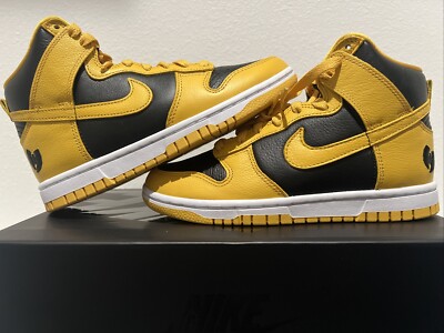 Wu-Tang Clan × Nike Dunk High Retro PRM Black Yellow HJ4320-001 Men Size 4/5.5W