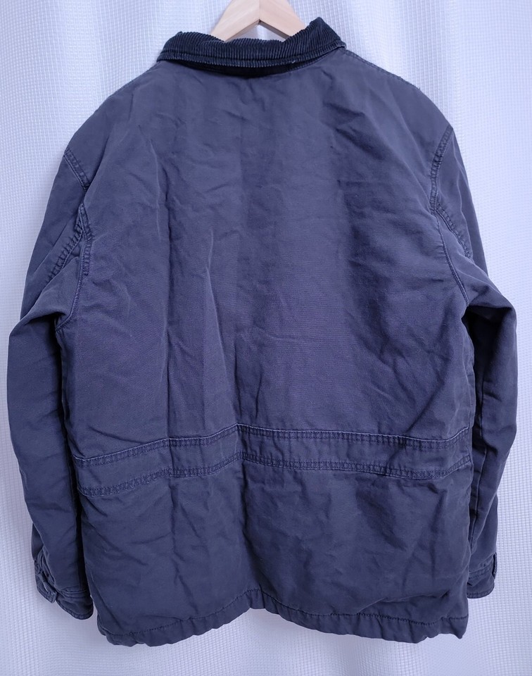 American Eagle Dark Gray Canvas Work Coat Men's size XL eBay