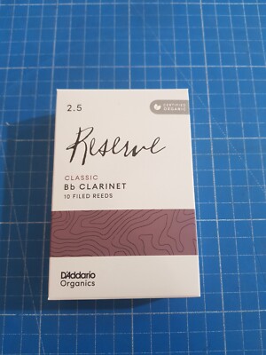 D'Addario Organic Reserve Classic Bb Clarinet Reeds 10 Rohrblätter 2.5