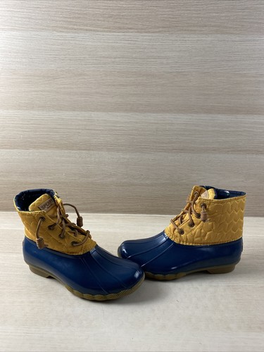 sperry boots yellow