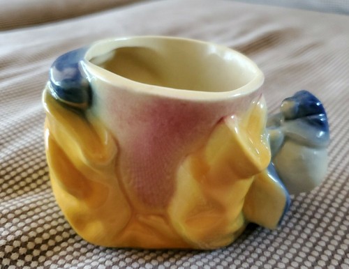 Vintage Shawnee Colorful Yellow Blue Pink Clown Succulent Planter 1940 - 1950s - Picture 3 of 4