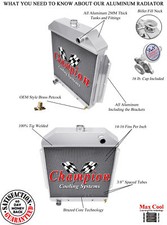 Rn Champion 4 Row Radiator Ford Configuration For 1949-1953 Ford Cars V8 Engine Rn Champion 4 Row Radiator Ford Configuration For 1949-1953 Ford Cars V8 Engine