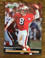 1995 Classic Pro Line #398 Checklist 2 STEVE YOUNG 49ers Foil