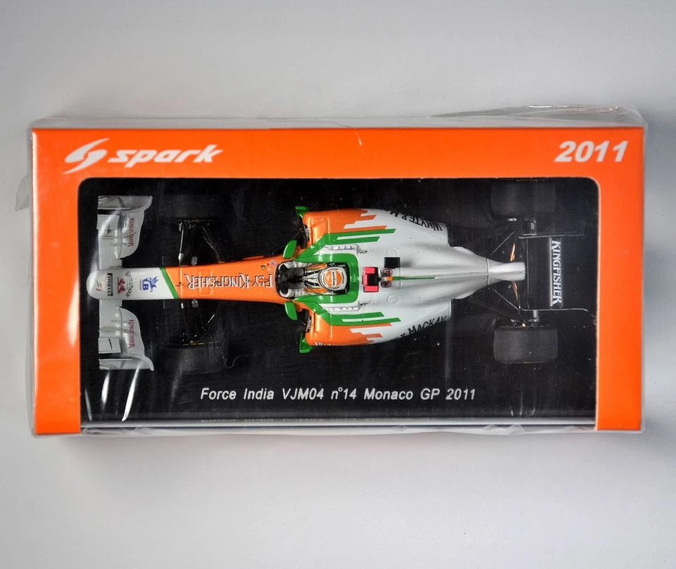Spark Force India VJM04 No.14 Gp di Monaco 2011 Adrian Sutil S3024 1/43 - Immagine 2 di 2