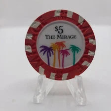 Mirage Hotel Casino Las Vegas Nevada $5 Casino Chip