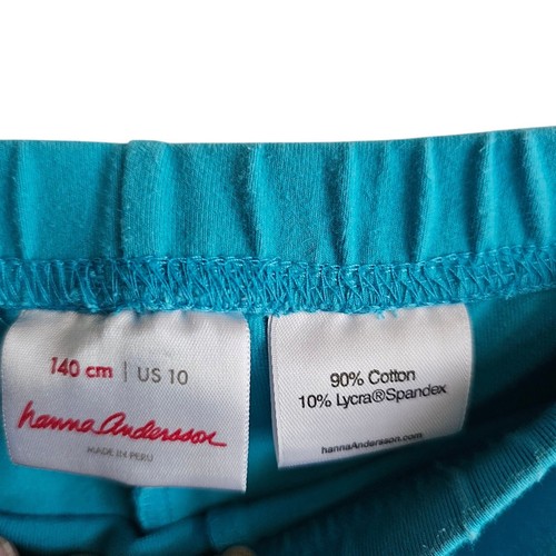 Hanna Andersson Bike Shorts Activewear Playwear Cotton Blend Blue Size 10 - Picture 2 of 5