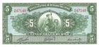 Perú  5  Soles De Oro  18.3.1960  P 83a  Series  J 39  Uncirculated Banknote H3