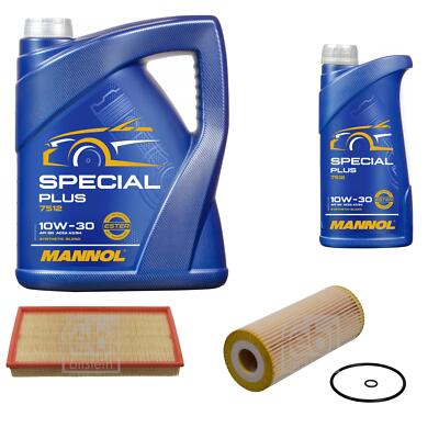 FEBI BILSTEIN Inspektionspaket 6L MANNOL Special Plus 10W-30 für VW Golf IV 1J1