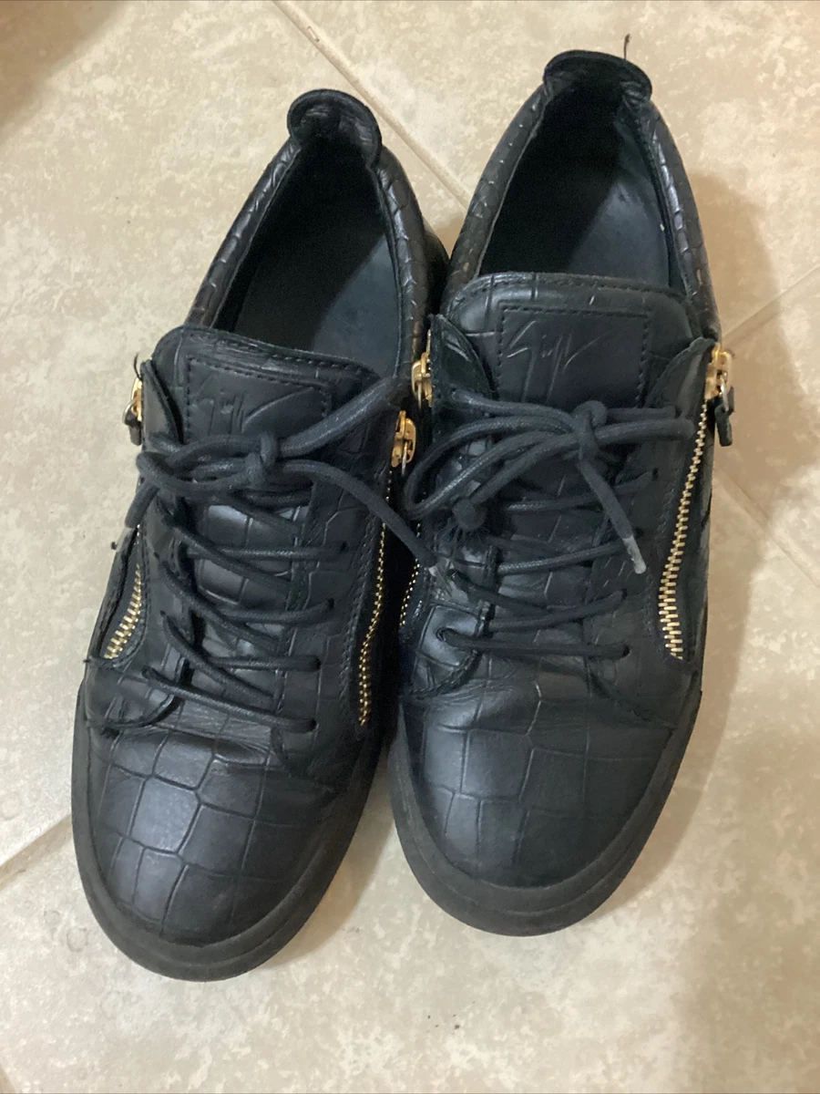 giuseppe zanotti croc embossed low top sneakers 42.5 eBay