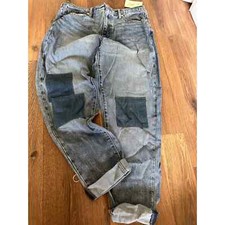 Universal Thread Boyfriend Jeans High Rise Tapered Leg Patchwork 28 6R