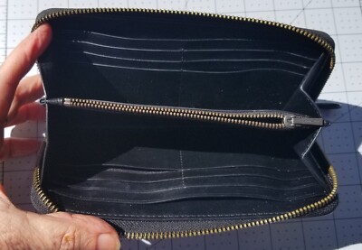 Authentic COACH #58485 Rexy Metal Embroidery Round Zip Long Wallet