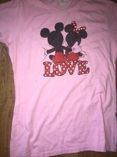 Disney Mickey And Minnie Mouse Love Size S T-shirt