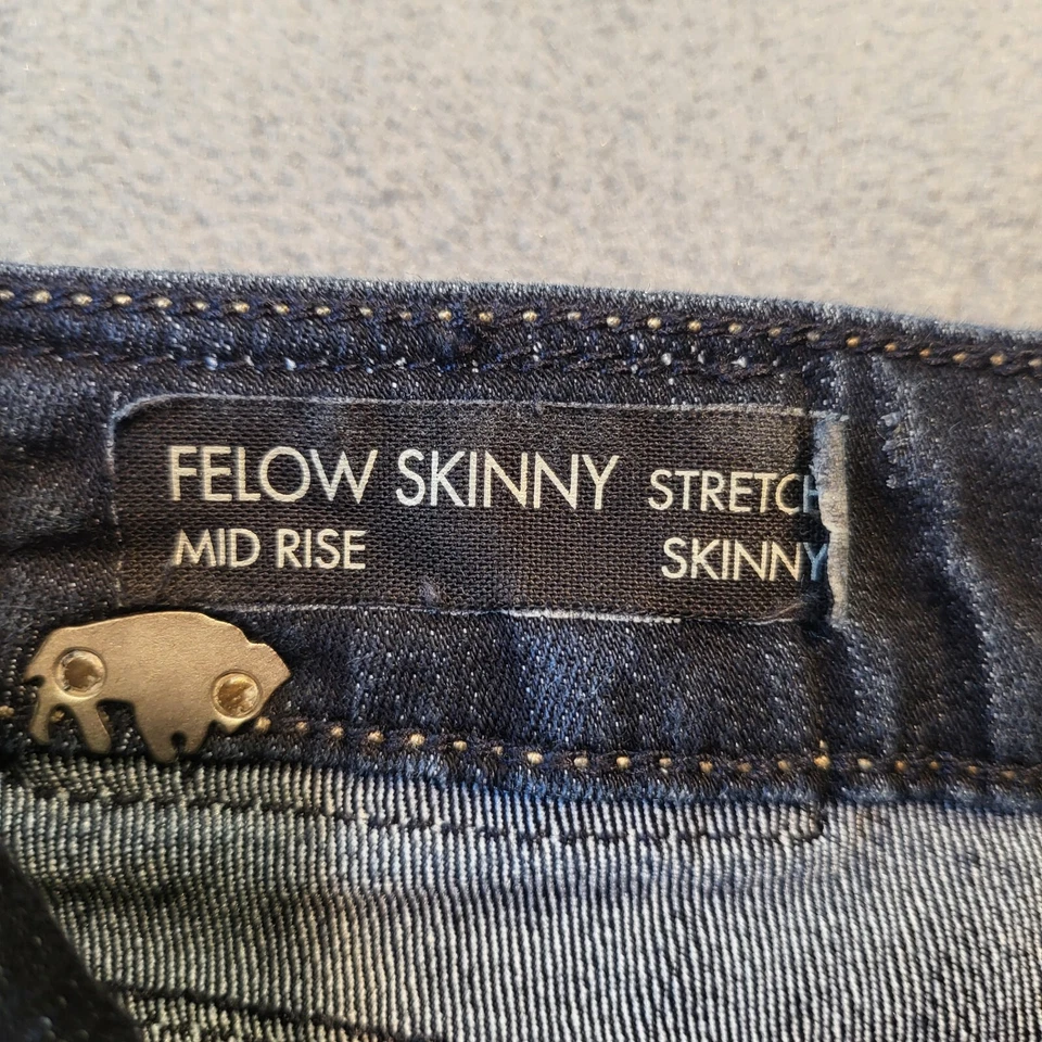 Pantalones de mezclilla Buffalo David Bitton para mujer 26 Fellow ajustados elásticos desgastados Foto 3 de 4