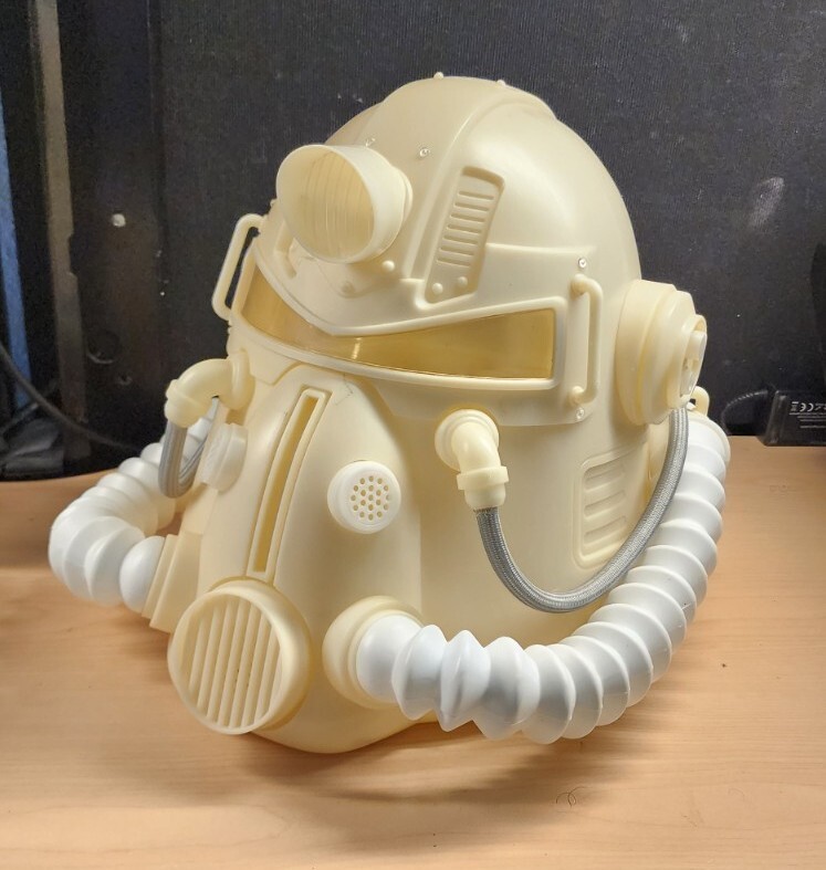 RARE UNPAINTED Fallout 76 T-51b Power Armor Helmet RARE UNPAINTED Fallout 76 T-51b Power Armor Helmet