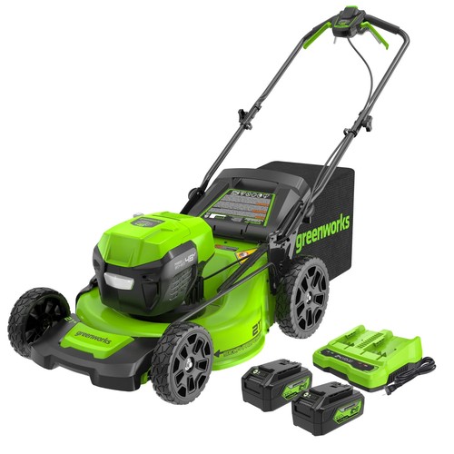 greenworks 48V (2x24V) 21" Cordless Battery SelfPropelled Lawn Mower