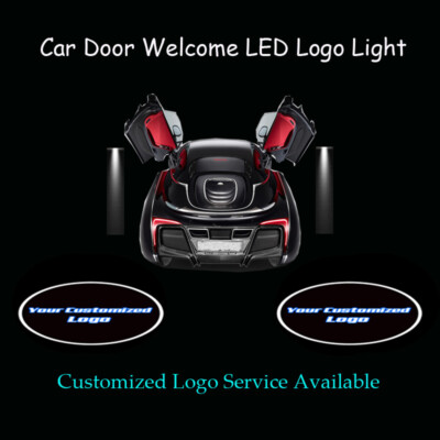 2x Custom Car Door Welcome Ghost Laser Projector LED Lights