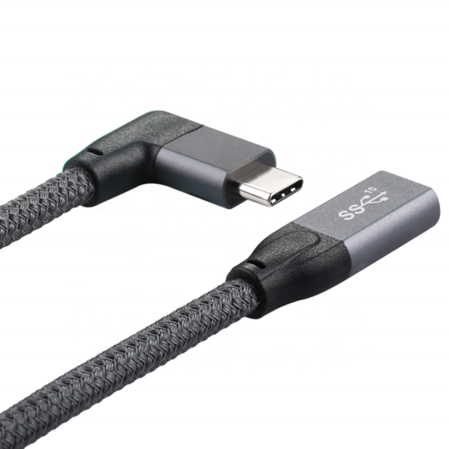 Cable de extensión de video tipo C macho a hembra 10 Gbps 4K carga de datos 100 W - 0,5 M - Imagen 4 de 11