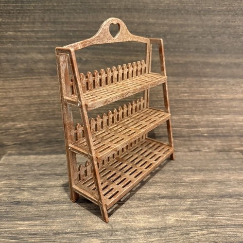 1:12 Scale European Style Handmade Dollhouse Furniture Flower Stand Storage Rack - Picture 1 of 5