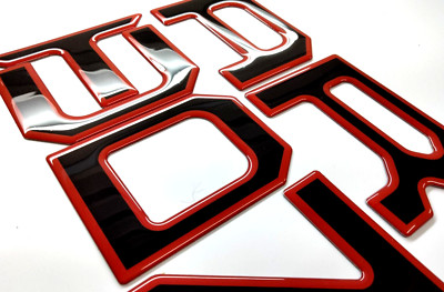 3D CAMOUFLAGE RAISED DOMED TAILGATE LETTERS FOR TOYOTA TUNDRA