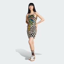 Adidas Women Originals X FARM Rio 3-Stripes Mini Dress