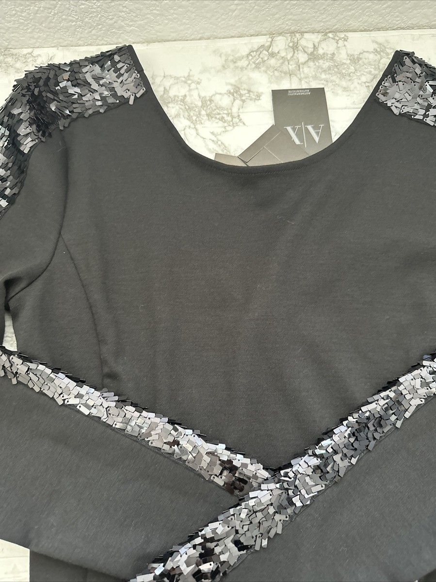 armani exchange sequin dress Armani Exchange Women Polyester Mini Dress