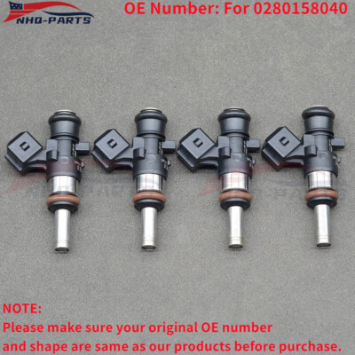 4X Fuel Injectors fit Bosch Long Nozzle E85 LS3 LS7 LSA EV14KT 0280158040 980cc