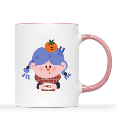 11 oz, cute girl  funnycoffee Tea cup mug gift for girl boy friend lovely DIY