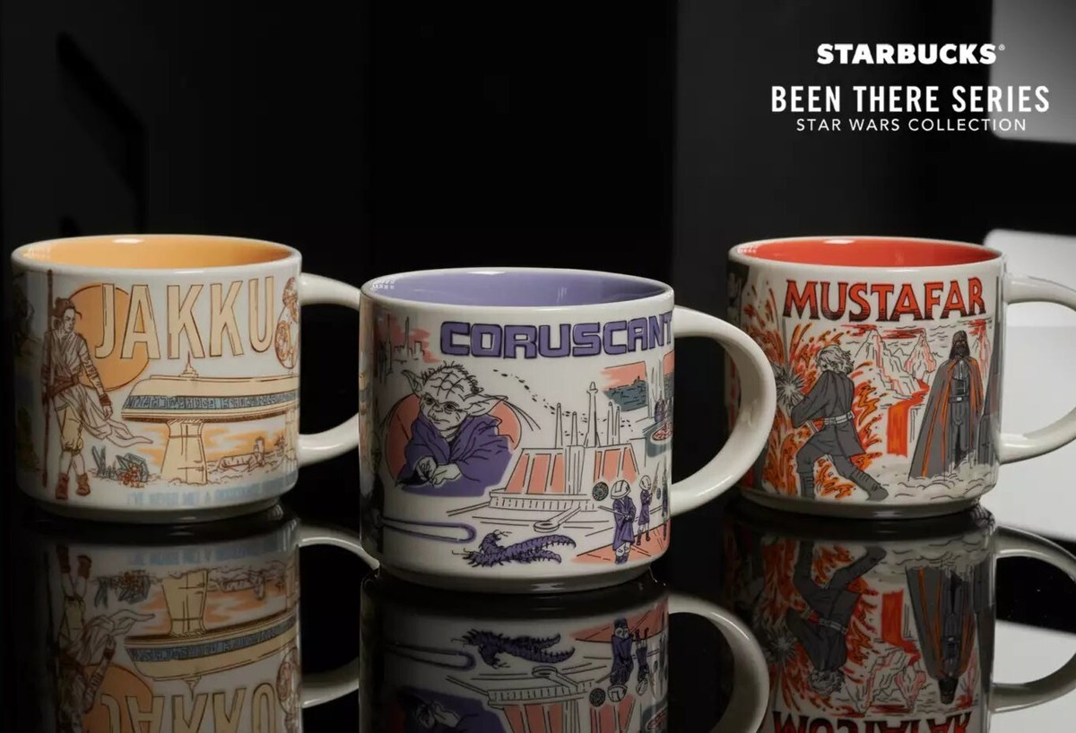 Disney 2023 Star Wars Been There 3x Mug Set Starbucks (Mustafar