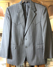 Circle S Blazer 42R Gray Jacket Sport Coat Cowboy Western Rockabilly Ranchwear