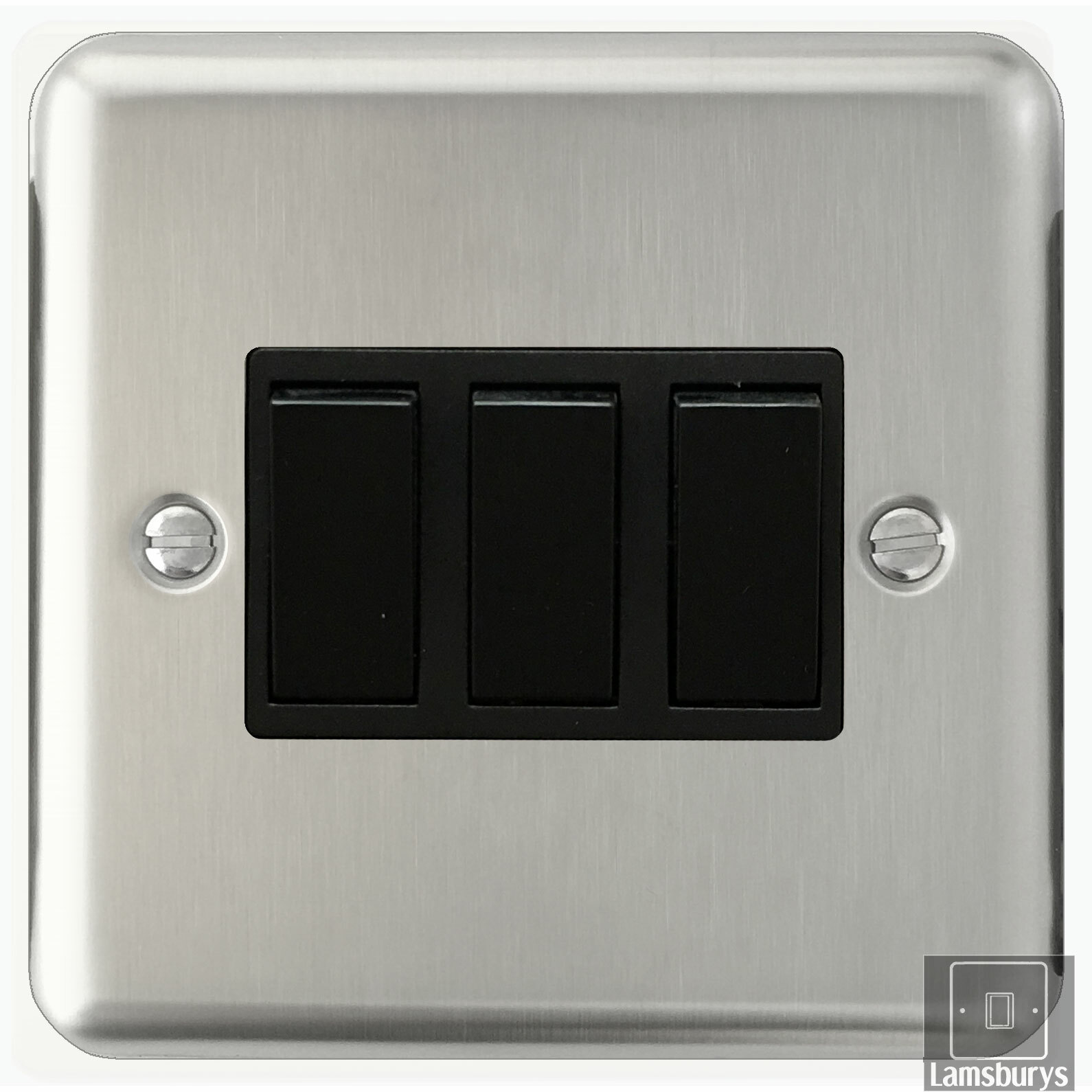 Volex Brushed Stainless Steel Light Switches and Electrical Sockets