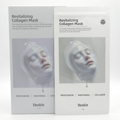 Hexkin Revitalizing Collagen Mask 23g x 5pcs Moisturizing Firming K-Beauty