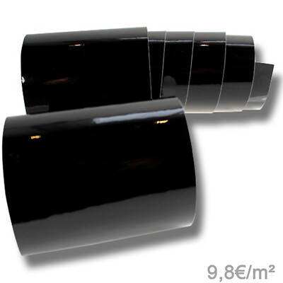 9,8 /m² Autofolie Schwarz Glanz Auto Folie Luftkanäle Klavierlack glänzend