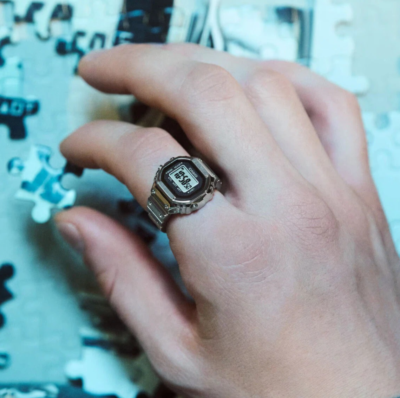 Casio Watch 50th Anniversary Casio Ring Watch CRW-001-1JR Size