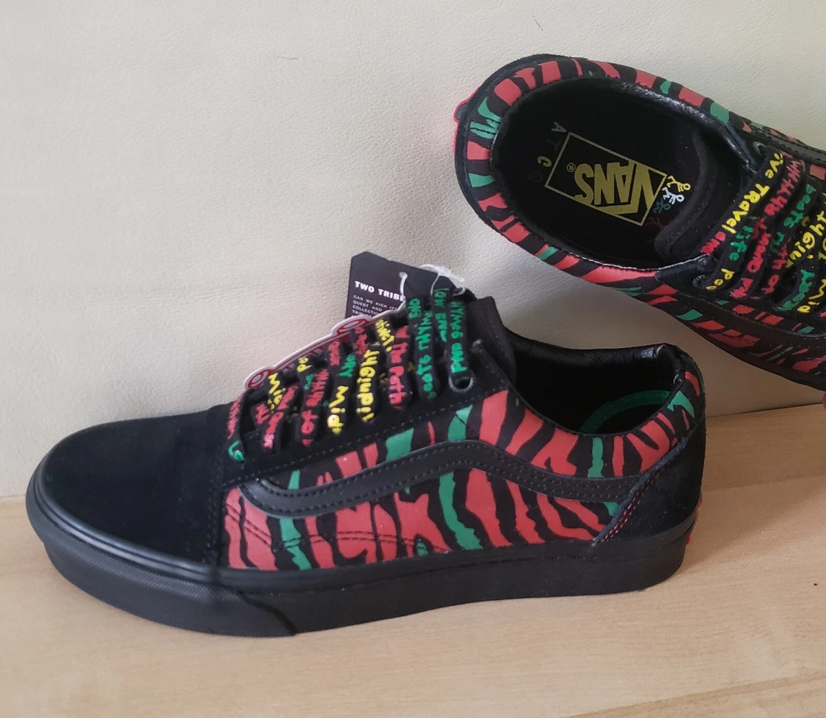 VANS Old Skool X a Tribe Called QUEST Limited Edition Shoes Black Red