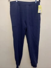 All in motion men’s heavy waffle jogger pants small blue NWT