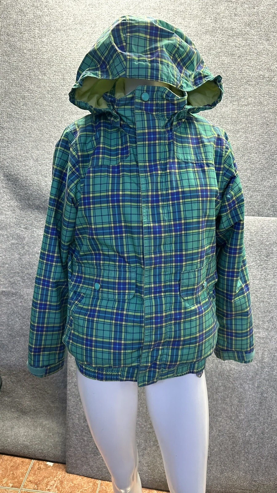 burton ski snowboard girls plaid twist bomber jacket