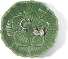 Flower Ring Dish Holder,Jewelry Dish Tray,Small Trinket Tray,Jewelry Plate Bowl,