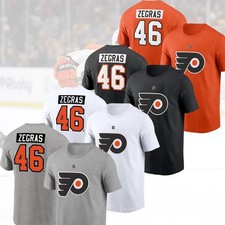 HOT - Trevor Zegras 46 Philadelphia Flyers 2025 Player Name  Number S  5XL Fans