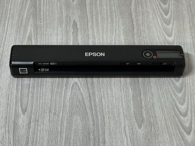 Epson WorkForce ES-60W Wireless Portable Color Document Scanner - Black