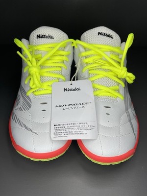 Nitaku x YONEX  Table Tennis Shoes Moving Ace, White, Men US 9, Women US 10.5