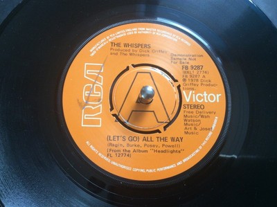 The Whispers - (Let's Go) All The Way, 7'', (Vinyl)