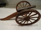 Brass Cast Iron Mini Cannon Model Civil War Replica 6" wood and brass