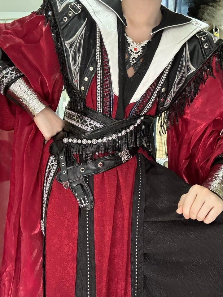 Heaven Official's Blessing San Lang Roupas Terno Casaco Camisa Calça Manto Cosplay - Imagem 2 de 4