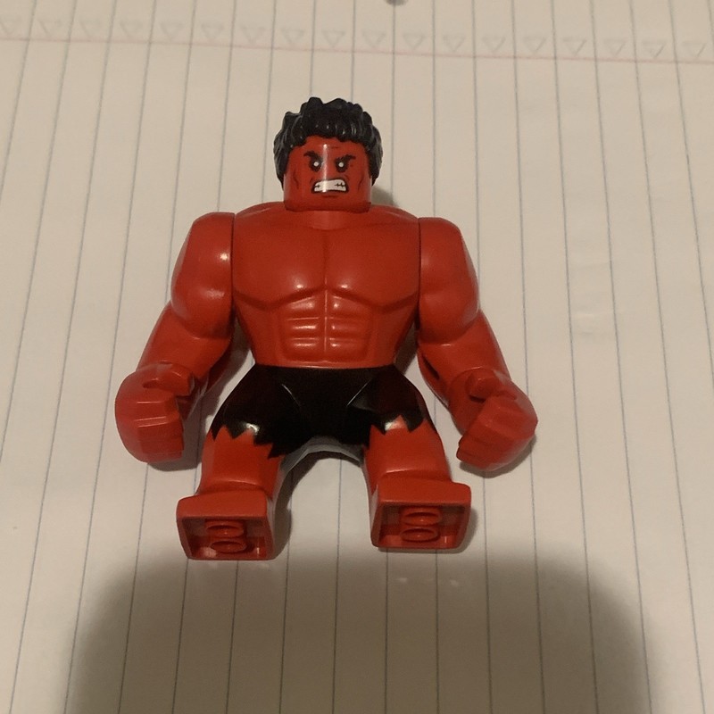 LEGO Marvel Super Heroes Hulk Bigfig Minifigure sh213 w/ Hair Piece