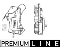 Regler InnenraumgebläSe Premium Line Mahle ABR 24 000P FüR Mercedes W210 SLK CLK