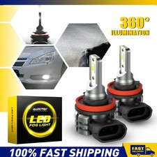 Auxito 2x H11 LED Headlight Globes High Low Beam Bulb 4000LM 6000K White Bulbs